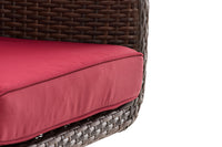 CLP Sessel Ameland Flach rubinrot 45 cm (Dunkelbraun) – Produktabbildung 6