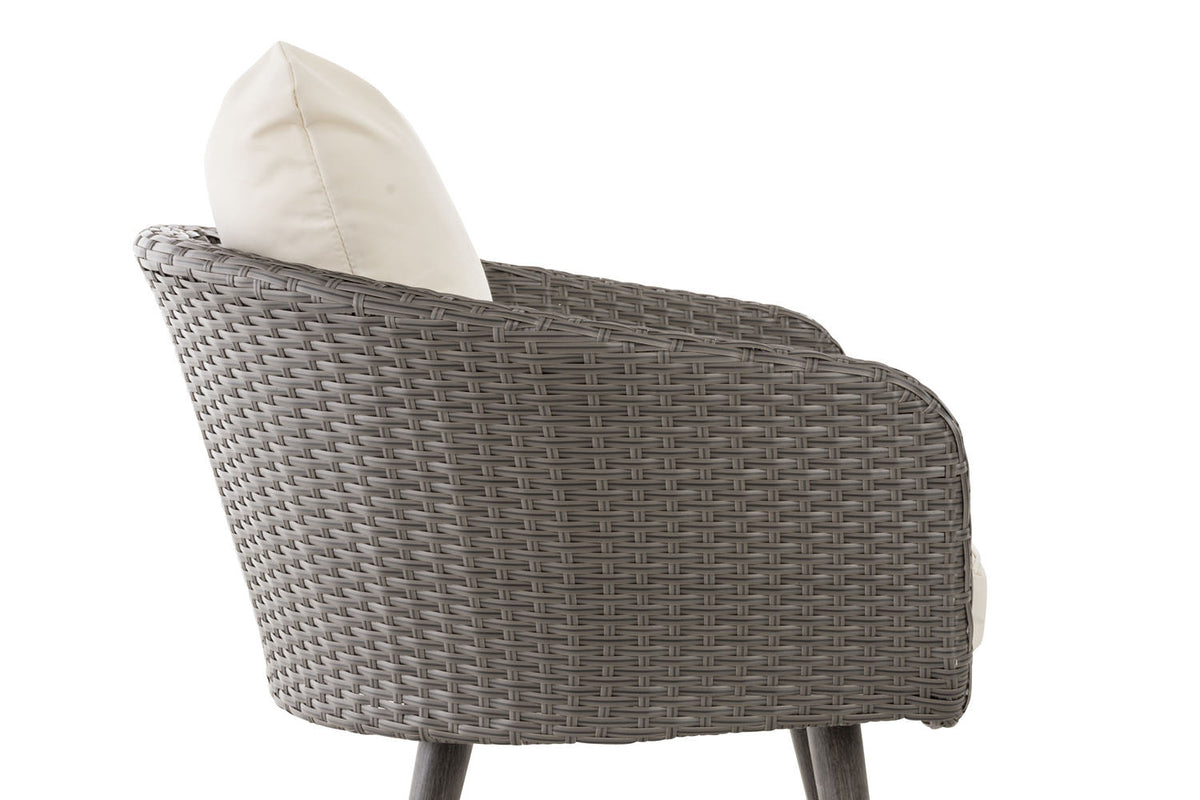 CLP Sessel Ameland Flach cremeweiß 45 cm (Dunkelgrau) – Produktabbildung 9