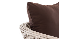 CLP Sessel Ameland Rund terrabraun 40 cm (Hellgrau) – Produktabbildung 4