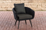 CLP Sessel Ameland Rund anthrazit 40 cm (Dunkelgrau)