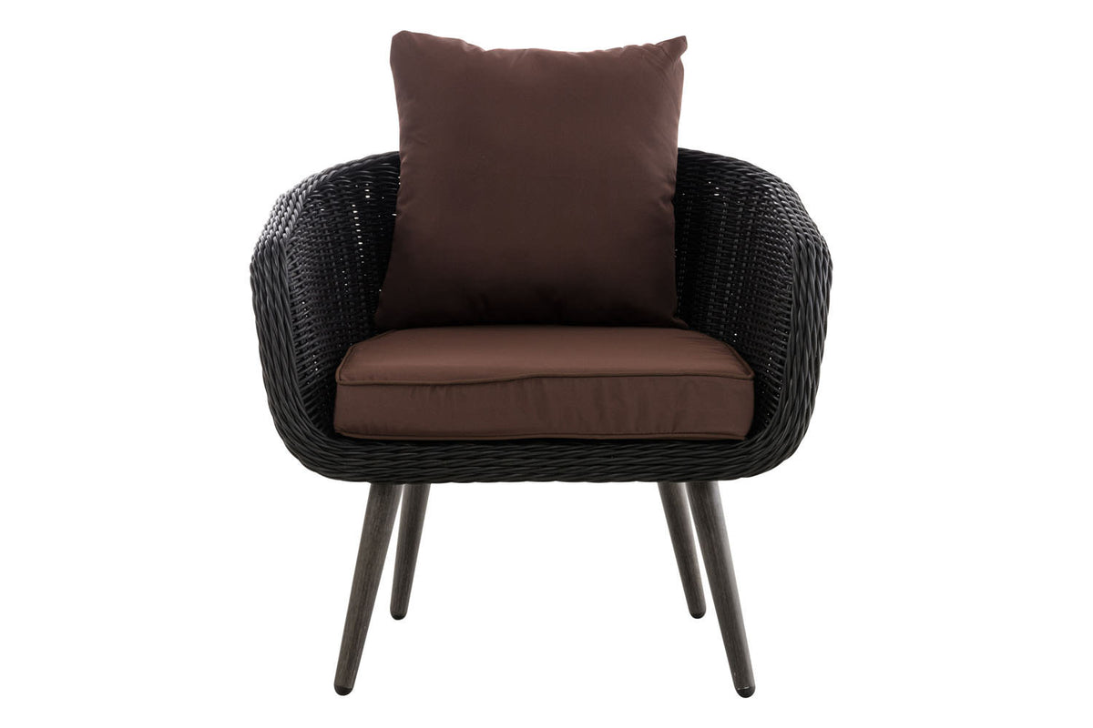CLP Sessel Ameland Rund terrabraun 40 cm (Dunkelgrau) – Produktabbildung 2