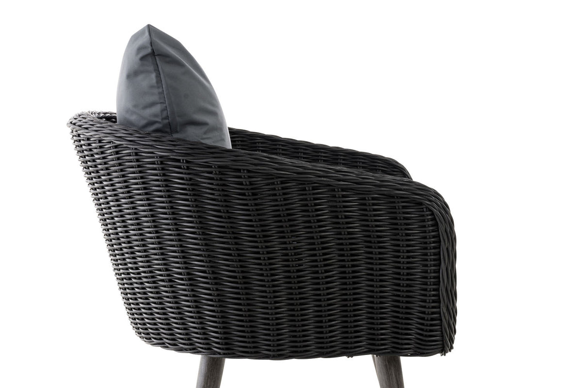CLP Sessel Ameland Rund eisengrau 40 cm (Dunkelgrau) – Produktabbildung 3