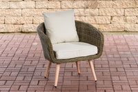 CLP Sessel Ameland Rund cremeweiß 40 cm (Hellbraun)