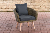 CLP Sessel Ameland Rund eisengrau 40 cm (Hellbraun)