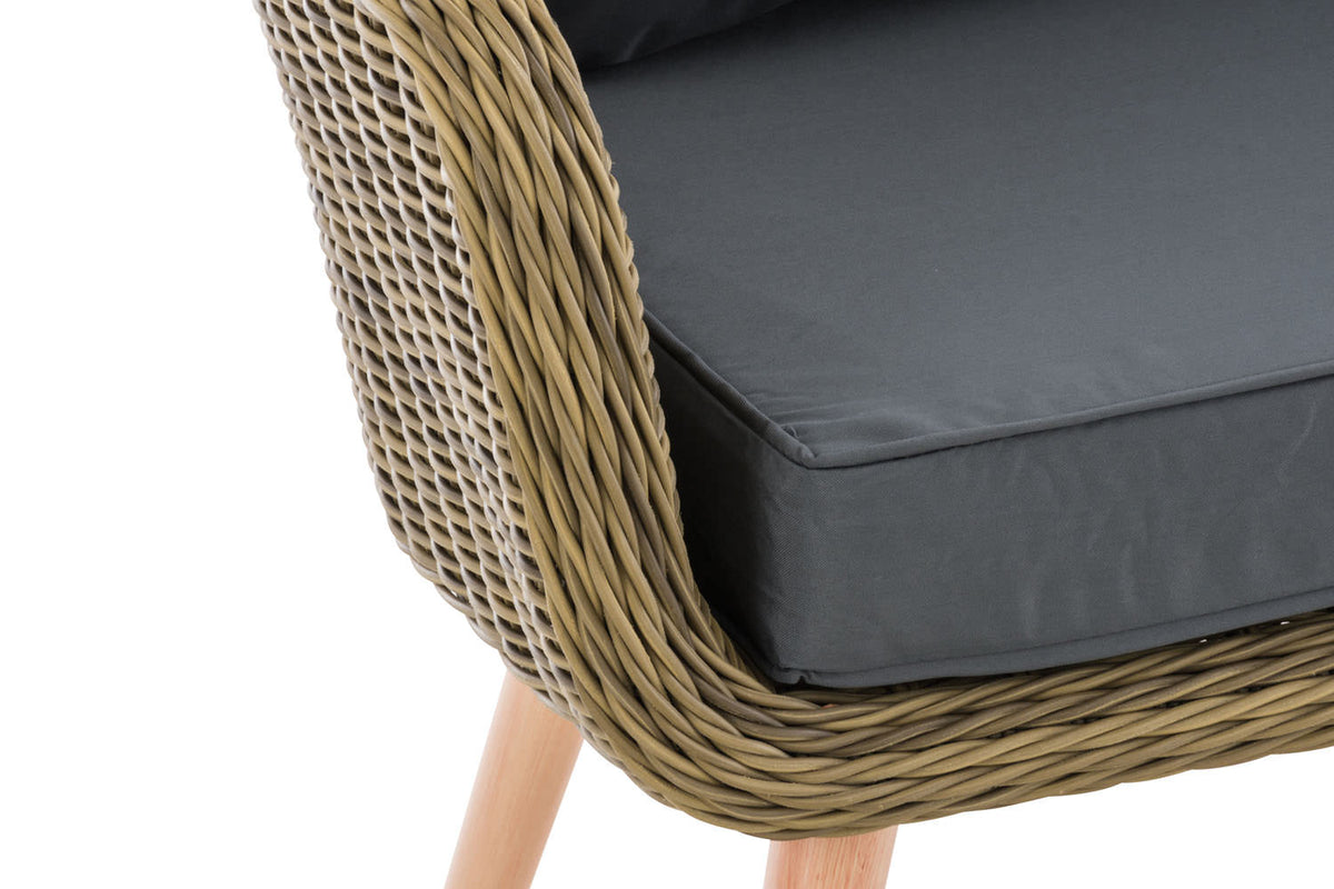 CLP Sessel Ameland Rund eisengrau 40 cm (Hellbraun) – Produktabbildung 5
