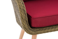 CLP Sessel Ameland Rund rubinrot 40 cm (Hellbraun) – Produktabbildung 5
