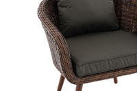 CLP Sessel Ameland Rund anthrazit 40 cm (Dunkelbraun) – Produktabbildung 5