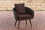 CLP Sessel Ameland Rund terrabraun 40 cm (Dunkelbraun)