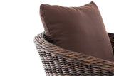 CLP Sessel Ameland Rund terrabraun 40 cm (Dunkelbraun) – Produktabbildung 4