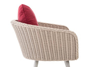 CLP Sessel Ameland Rund rubinrot 45 cm (Hellgrau) – Produktabbildung 3