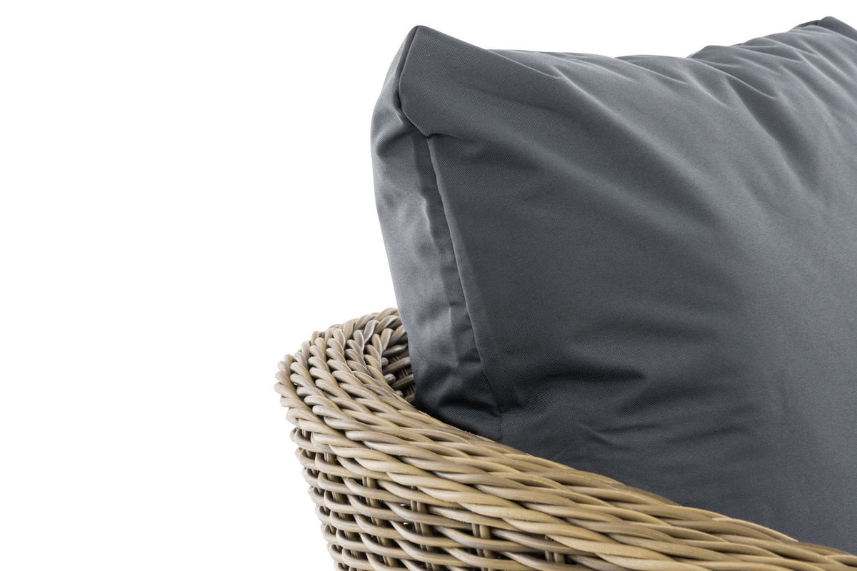 CLP Sessel Ameland Rund eisengrau 45 cm (Hellbraun) – Produktabbildung 4