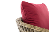 CLP Sessel Ameland Rund rubinrot 45 cm (Hellbraun) – Produktabbildung 4