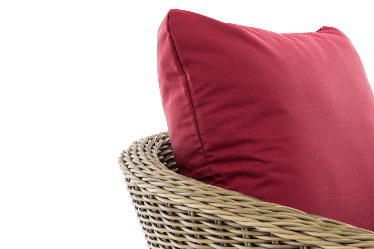 CLP Sessel Ameland Rund rubinrot 45 cm (Hellbraun) – Produktabbildung 4