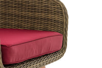 CLP Sessel Ameland Rund rubinrot 45 cm (Hellbraun) – Produktabbildung 6