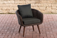 CLP Sessel Ameland Rund anthrazit 45 cm (Dunkelbraun)