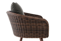 CLP Sessel Ameland Rund anthrazit 45 cm (Dunkelbraun) – Produktabbildung 3