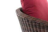 CLP Sessel Ameland Rund rubinrot 45 cm (Dunkelbraun) – Produktabbildung 4