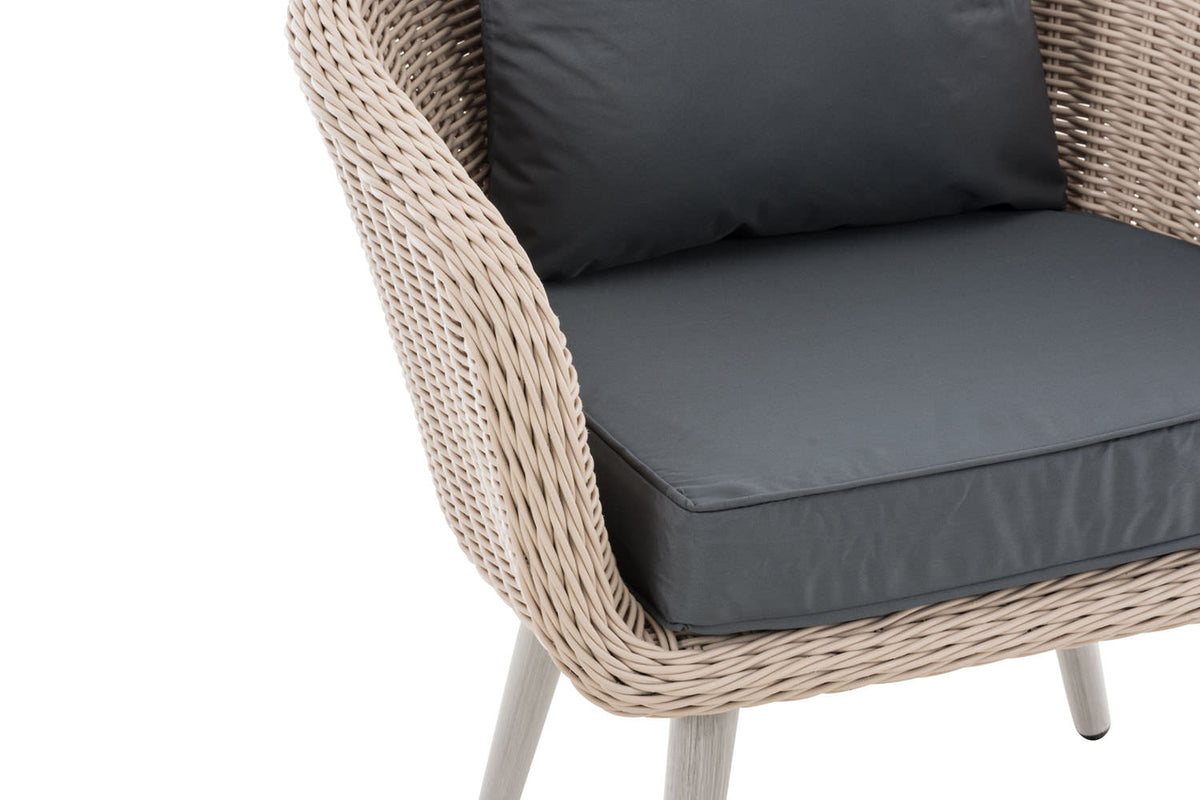 CLP Sessel Ameland Rund eisengrau 45 cm (Hellgrau) – Produktabbildung 5