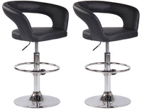 CLP 2er Set Barhocker Jaen Kunstleder