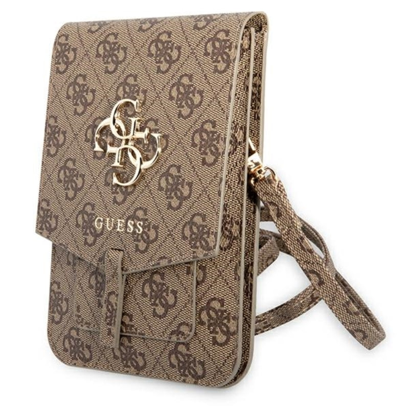 Guess 4G Big Metal Logo Phone Bag - Tasche s přihrádkou für smartphone (braun)