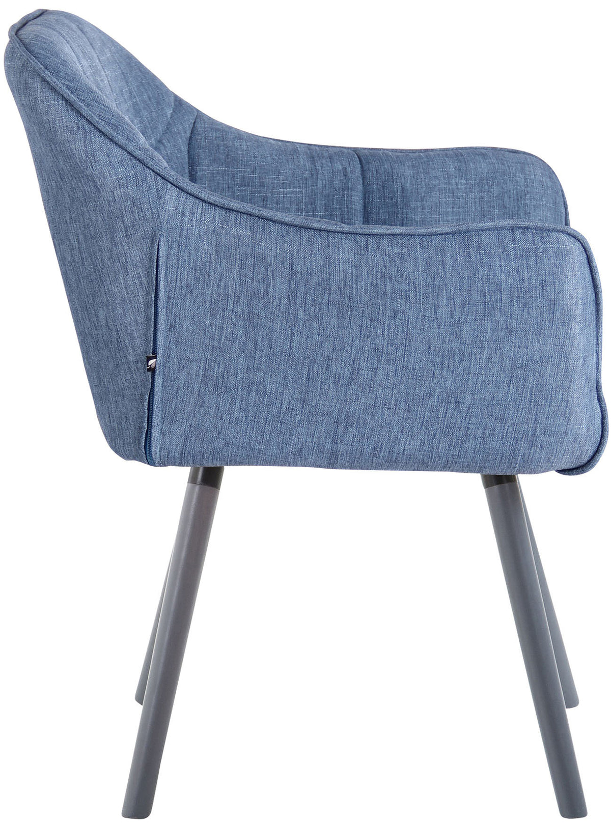 CLP 4er Set Esszimmerstuhl Falun Stoff grau – Produktabbildung 3