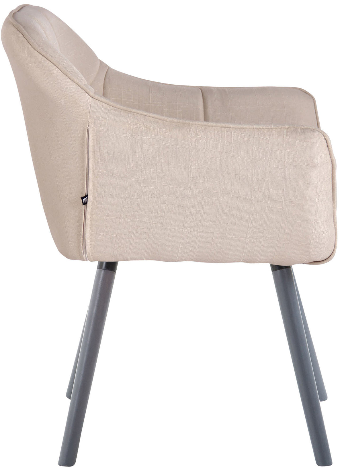 CLP 4er Set Esszimmerstuhl Falun Stoff grau – Produktabbildung 9