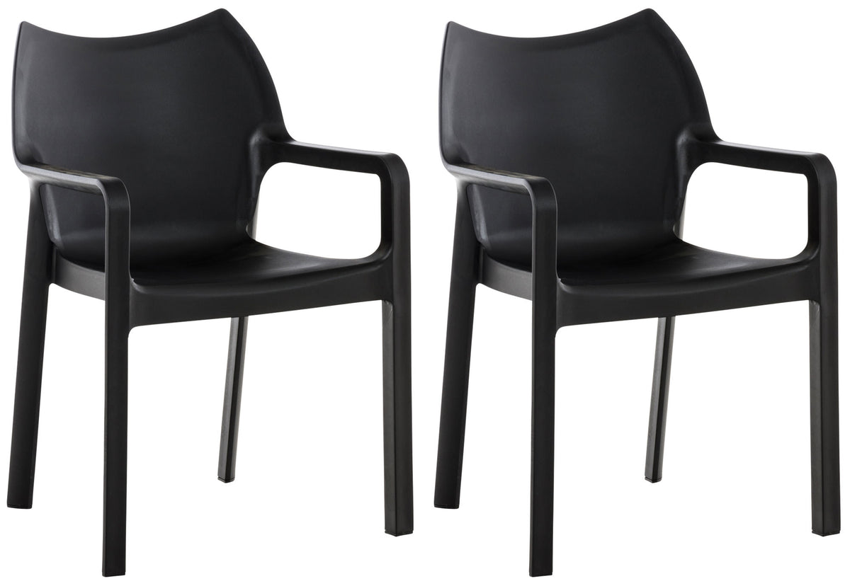 CLP 2er SET Stapelstuhl DIVA