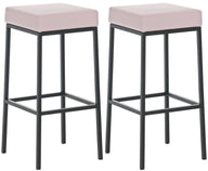 CLP 2er Set Barhocker Montreal 85 Kunstleder schwarz