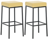 CLP 2er Set Barhocker Montreal 85 Kunstleder schwarz – Produktabbildung 7