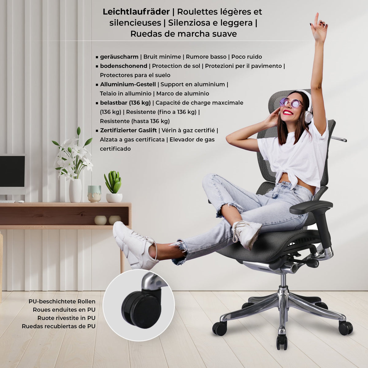CLP Bürostuhl Norfolk Ergonomic – Produktabbildung 6