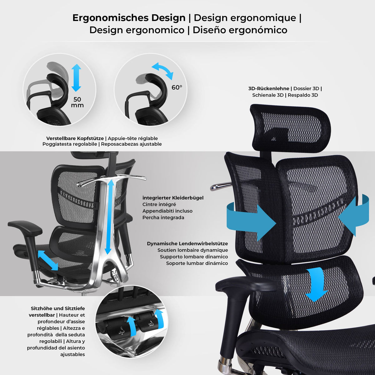 CLP Bürostuhl Norfolk Ergonomic – Produktabbildung 10