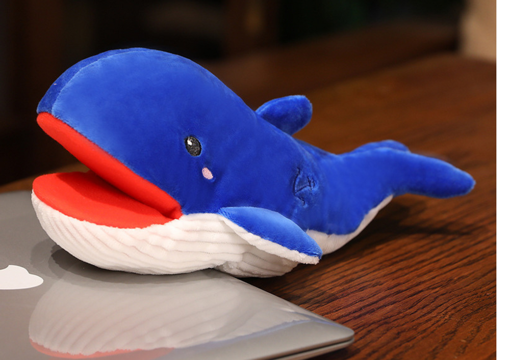 LEAN Toys Plüschmaskottchen Blauwalpuppe 30 cm