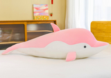LEAN Toys Rosa Delfin-Plüschmaskottchen 70 cm