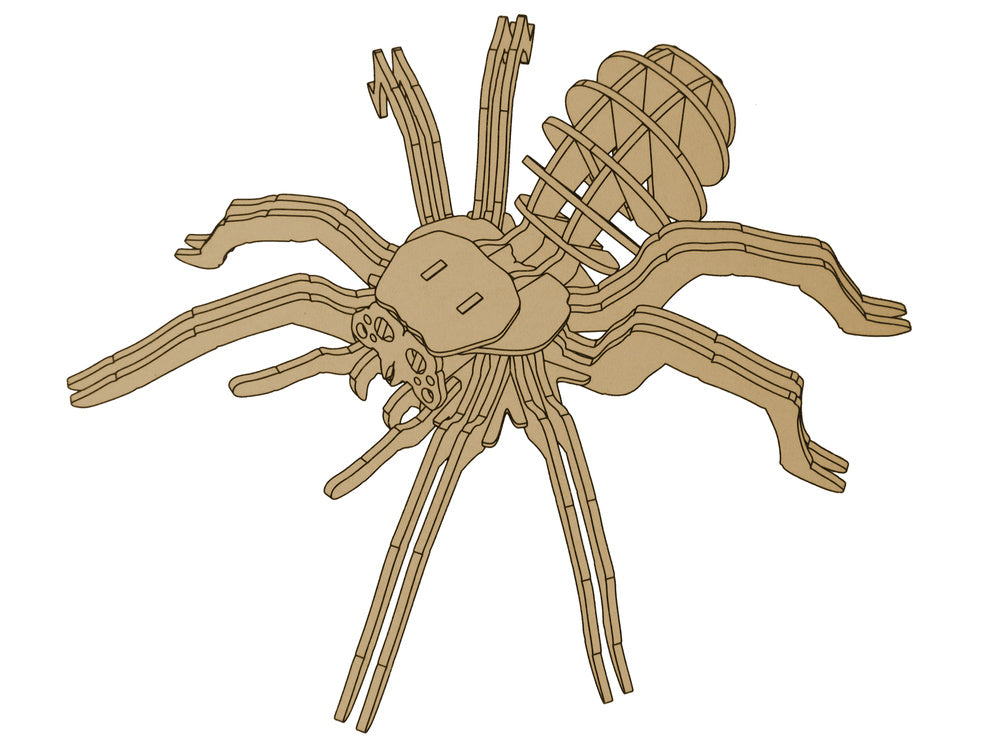 LEAN Toys 3D-Spinnenpuzzle aus Holz, pädagogische Kombination aus 31 Elementen – Produktabbildung 2
