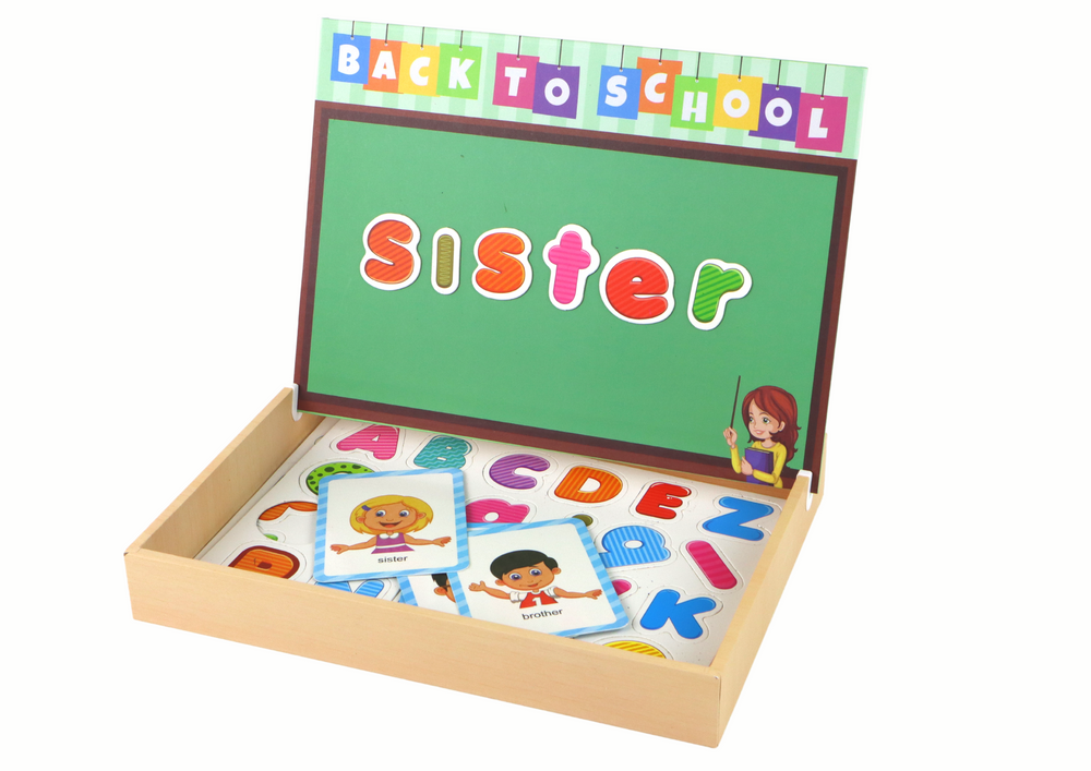 LEAN Toys Eine Reihe pädagogischer Magnetpuzzles mit einer multifunktionalen Tafel – Produktabbildung 2