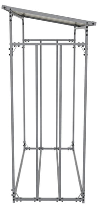 CLP Kaminholzunterstand + Abdeckplane Ruston Aluminium M – Produktabbildung 4