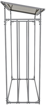CLP Kaminholzunterstand + Abdeckplane Ruston Aluminium L – Produktabbildung 4