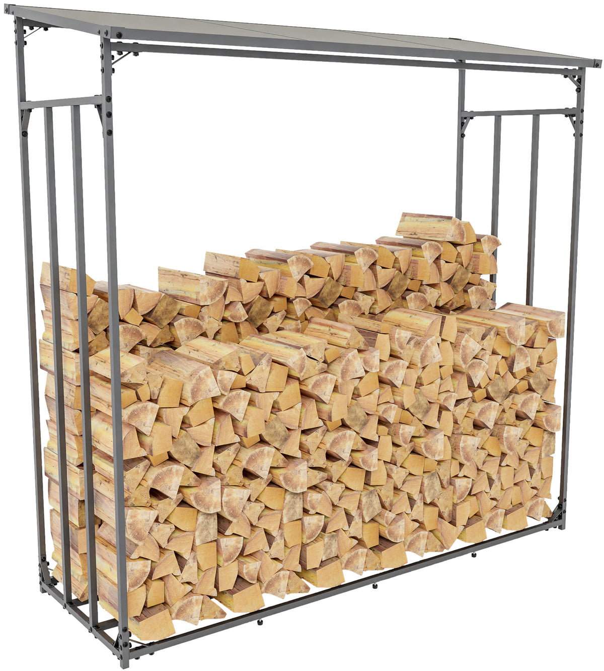 CLP Kaminholzunterstand Ruston Aluminium XXL