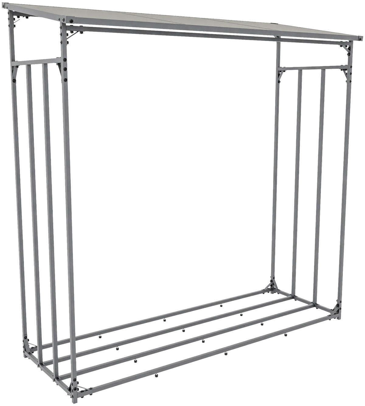 CLP Kaminholzunterstand Ruston Aluminium XXL – Produktabbildung 4
