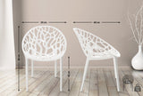 2er SET Stapelstuhl CRYSTAL