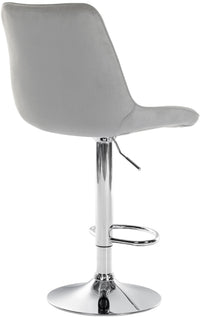 CLP Barhocker Toni Samt chrom – Produktabbildung 6