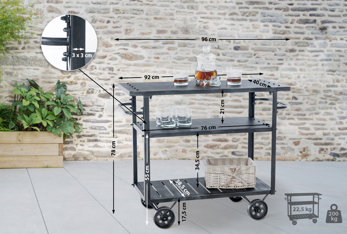CLP Servierwagen Spring – Produktabbildung 2