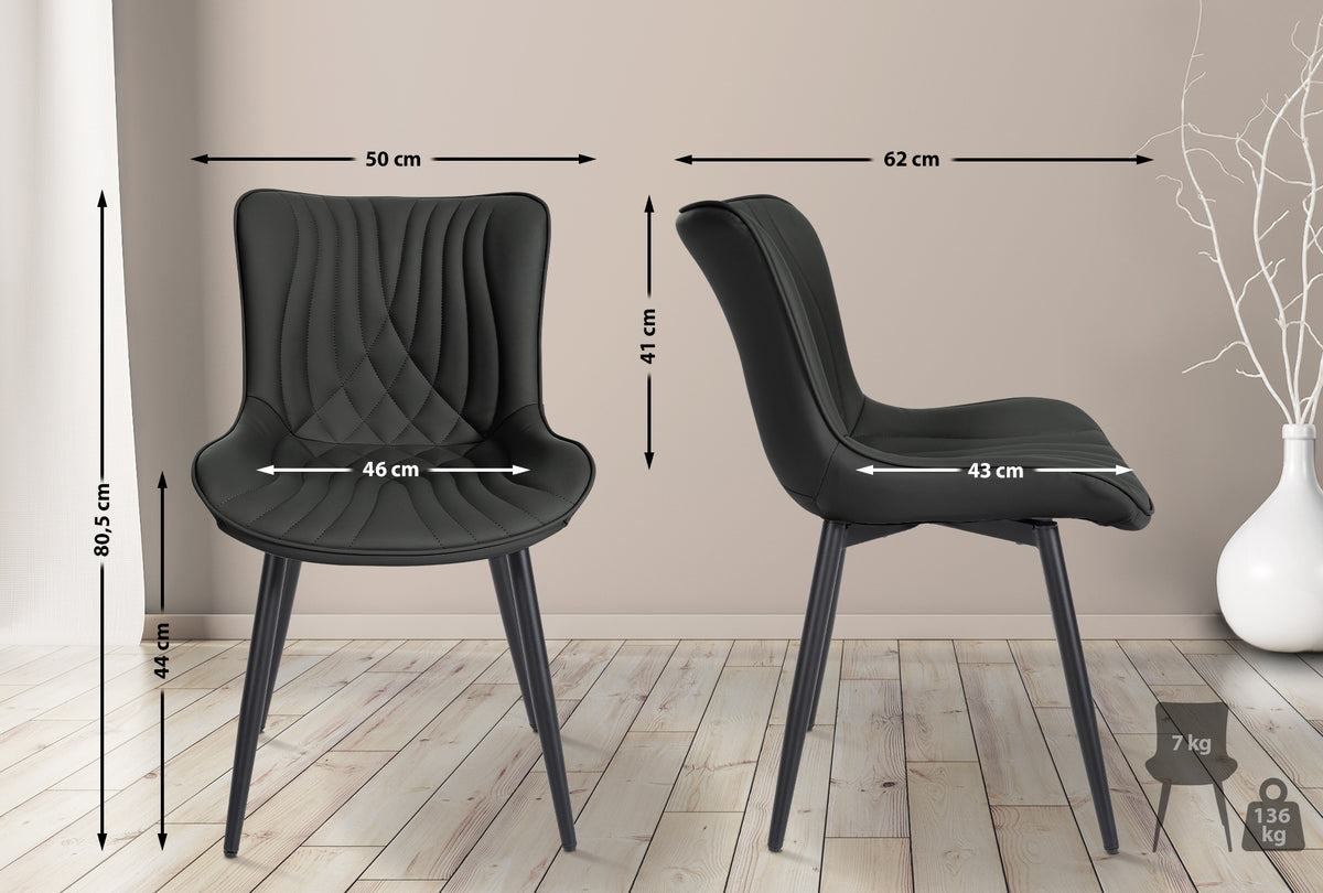 CLP Stuhl Brady Kunstleder – Produktabbildung 2