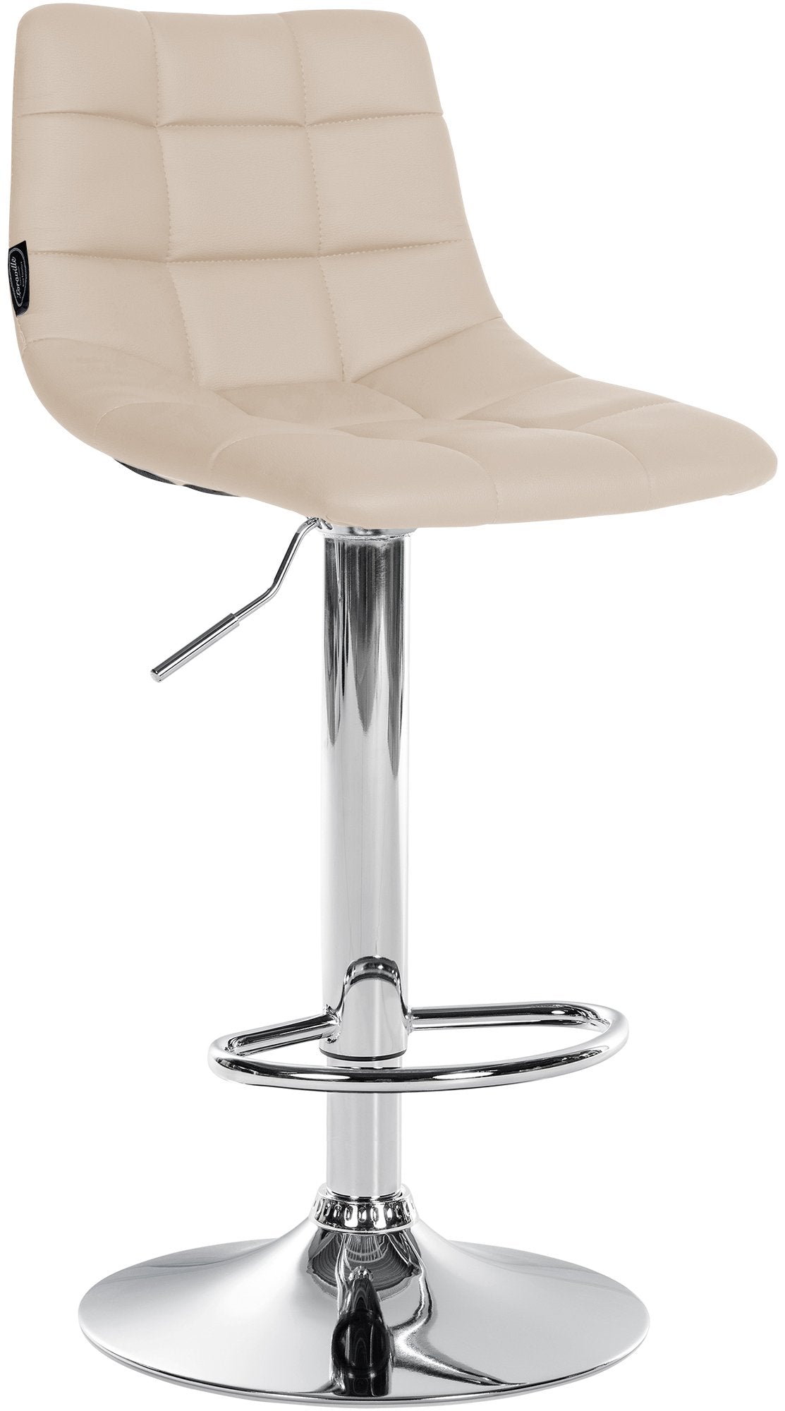 CLP 2er Set Barhocker Jerry Kunstleder chrom – Produktabbildung 3