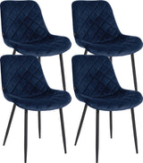 CLP 4er Set Stühle Springs Samt