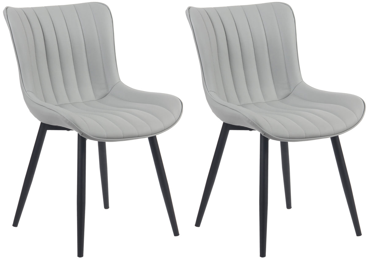 CLP 2er Set Stühle Largo Kunstleder