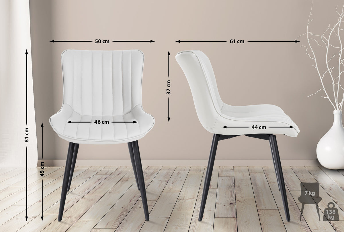 CLP 2er Set Stühle Largo Kunstleder – Produktabbildung 10