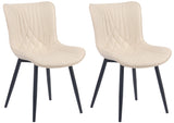 CLP 2er Set Stühle Brady Kunstleder