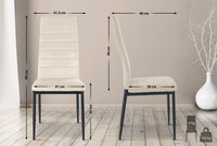 CLP 4er Set Esszimmerstühle Mayfair Samt – Produktabbildung 2