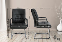 CLP 2er Set Besucherstühle Sievert – Produktabbildung 2